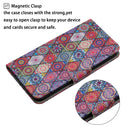 For iPhone 14 Pro 3D Colored Drawing Flip Leather Phone Case(Kaleidoscope)
