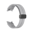 For Samsung Galaxy Watch5 40mm / 44mm / Pro 45mm Folding Buckle Silicone Watch Band(Grey)