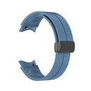 For Samsung Galaxy Watch5 40mm / 44mm / Pro 45mm Folding Buckle Silicone Watch Band(Blue)