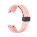 For Samsung Galaxy Watch5 40mm / 44mm / Pro 45mm Folding Buckle Silicone Watch Band(Pink)