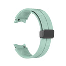 For Samsung Galaxy Watch5 40mm / 44mm / Pro 45mm Folding Buckle Silicone Watch Band(Light Green)