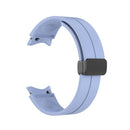 For Samsung Galaxy Watch5 40mm / 44mm / Pro 45mm Folding Buckle Silicone Watch Band(Light Purple)