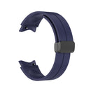 For Samsung Galaxy Watch5 40mm / 44mm / Pro 45mm Folding Buckle Silicone Watch Band(Dark Blue)