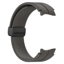 For Samsung Galaxy Watch5 40mm / 44mm / Pro 45mm Folding Buckle Silicone Watch Band(Space Grey)