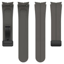 For Samsung Galaxy Watch5 40mm / 44mm / Pro 45mm Folding Buckle Silicone Watch Band(Space Grey)