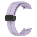For Samsung Galaxy Watch5 40mm / 44mm / Pro 45mm Folding Buckle Silicone Watch Ban(Purple)