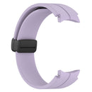 For Samsung Galaxy Watch5 40mm / 44mm / Pro 45mm Folding Buckle Silicone Watch Ban(Purple)