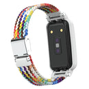 For Xiaomi Mi Band 7 Pro Braided Nylon Buckle Watch Band(Rainbow)