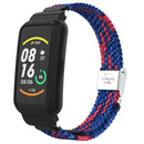 For Xiaomi Mi Band 7 Pro Braided Nylon Buckle Watch Band(Blue Red)