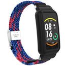 For Xiaomi Mi Band 7 Pro Braided Nylon Buckle Watch Band(Blue Red)