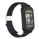 For Xiaomi Mi Band 7 Pro Braided Nylon Buckle Watch Band(Charcoal)