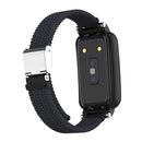 For Xiaomi Mi Band 7 Pro Braided Nylon Buckle Watch Band(Charcoal)