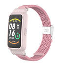 For Xiaomi Mi Band 7 Pro Braided Nylon Buckle Watch Band(Fresh Pink)