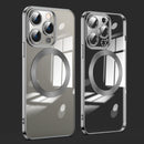Lens Protector MagSafe Electroplated Phone Case For iPhone 14 Pro(Black)