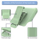 Explorer Series Back Clip Holder PC Phone Case For iPhone 14 Pro(Grey)