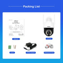 SriHome SH041 5.0MP 20X Optical Zoom 2.4G/5G WiFi Waterproof AI Auto Tracking H.265 Video Surveillance, Plug Type:US Plug(White)