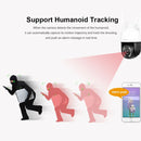 SriHome SH041 5.0MP 20X Optical Zoom 2.4G/5G WiFi Waterproof AI Auto Tracking H.265 Video Surveillance, Plug Type:US Plug(White)