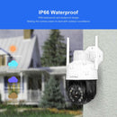 SriHome SH041 5.0MP 20X Optical Zoom 2.4G/5G WiFi Waterproof AI Auto Tracking H.265 Video Surveillance, Plug Type:US Plug(White)