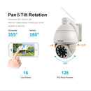 Sricam SP008C 5MP 10X Zoom IP66 Waterproof CCTV WiFi IP Camera Monitor, Plug Type:US Plug(White)