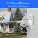 Sricam SP008C 5MP 10X Zoom IP66 Waterproof CCTV WiFi IP Camera Monitor, Plug Type:EU Plug(White)
