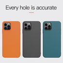 For iPhone 14 Pro Plain Skin Leather Phone Case(Cyan)
