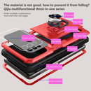 For Samsung Galaxy A20/A30 Card Ring Holder PC + TPU Phone Case(Black)