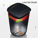Car Portable Metal Ashtray Built-in LED(Red)