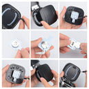 Car Portable Metal Ashtray Built-in LED(Red)
