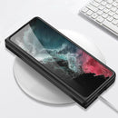 For Samsung Galaxy Z Fold4 GKK Ultra-thin Leather Phone Case with Card Slots(Silver)