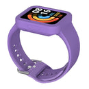For Xiaomi Redmi Watch 2 / Watch 2 Lite Solid Color Silicone Integrated Watch Band(Light Purple)