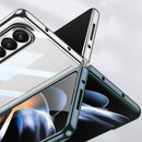 For Samsung Galaxy Z Fold4 GKK Phantom Electroplating Full Coverage Phone Case(Dark Green)