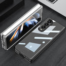 For Samsung Galaxy Z Fold4 GKK Phantom Electroplating Full Coverage Phone Case(Dark Green)