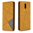 For Nokia 2.3 Rhombus Texture Horizontal Flip Magnetic Leather Case with Holder & Card Slots & Wallet(Yellow)