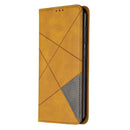 For Nokia 2.3 Rhombus Texture Horizontal Flip Magnetic Leather Case with Holder & Card Slots & Wallet(Yellow)