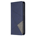 For Nokia 2.3 Rhombus Texture Horizontal Flip Magnetic Leather Case with Holder & Card Slots & Wallet(Blue)