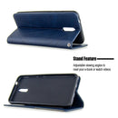 For Nokia 2.3 Rhombus Texture Horizontal Flip Magnetic Leather Case with Holder & Card Slots & Wallet(Blue)