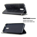 For Nokia 2.3 Rhombus Texture Horizontal Flip Magnetic Leather Case with Holder & Card Slots & Wallet(Black)