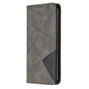 For Nokia 2.3 Rhombus Texture Horizontal Flip Magnetic Leather Case with Holder & Card Slots & Wallet(Grey)
