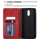 For Nokia 2.3 Rhombus Texture Horizontal Flip Magnetic Leather Case with Holder & Card Slots & Wallet(Red)