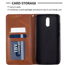 For Nokia 2.3 Rhombus Texture Horizontal Flip Magnetic Leather Case with Holder & Card Slots & Wallet(Brown)