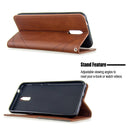 For Nokia 2.3 Rhombus Texture Horizontal Flip Magnetic Leather Case with Holder & Card Slots & Wallet(Brown)