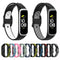For Samsung Galaxy Fit 2 SM-R220 Two-color Silicone Watch Band(Black Red)