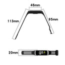 For Samsung Galaxy Fit 2 SM-R220 Two-color Silicone Watch Band(Black Yellow)
