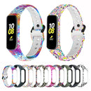 For Samsung Galaxy Fit 2 SM-R220 Silicone Printing Watch Band(Colorful Skull)