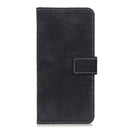For iPhone SE 2022 / SE 2020 Crocodile Texture Horizontal Flip Leather Case with Holder & Card Slots & Wallet(Black)