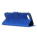 For iPhone SE 2022 / SE 2020 Crocodile Texture Horizontal Flip Leather Case with Holder & Card Slots & Wallet(Blue)