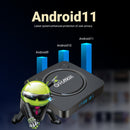 G96max Smart 4K HD Android 11.0 TV Box, Amlogic S905W2 Quad Core ARM Cortex A35, Support Dual Band WiFi, HDMI, RJ45, Capacity:2GB+16GB(EU Plug)