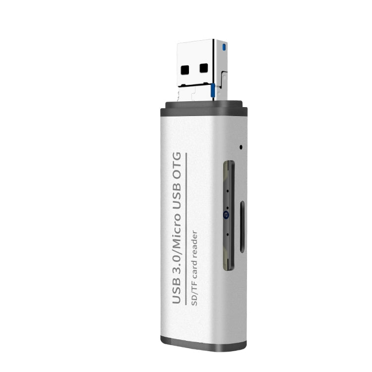 ADS-102 USB Multi-function OTG Card Reader(Silver)