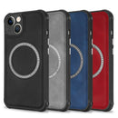 For iPhone 14 Pro Lambskin Texture Magsafe Magnetic Phone Case(Grey)