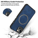 For iPhone 14 Pro Lambskin Texture Magsafe Magnetic Phone Case(Grey)